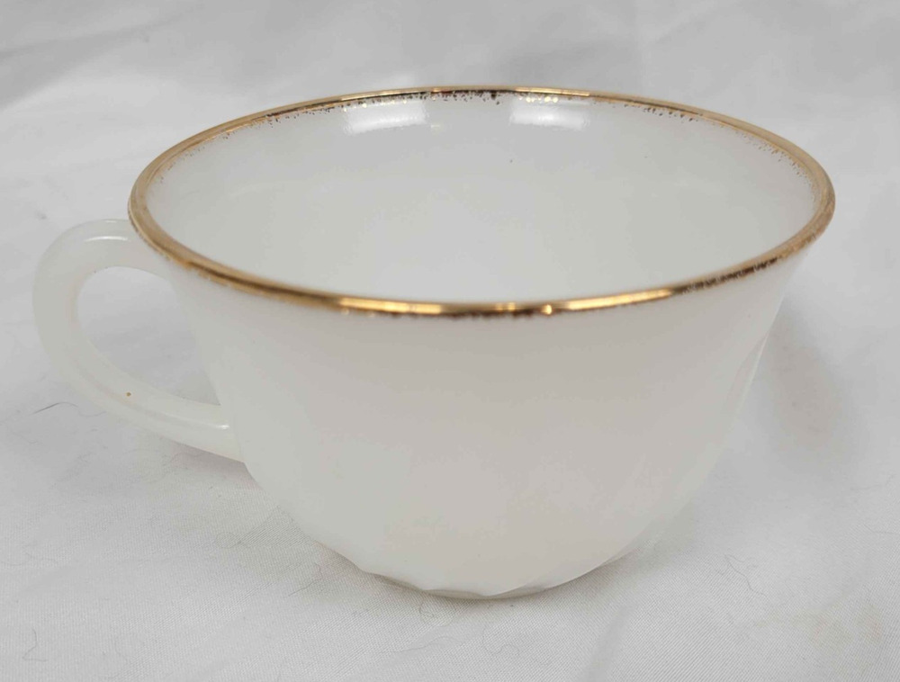 Vintage Oven Fire-King Ware White Porcelain Cup